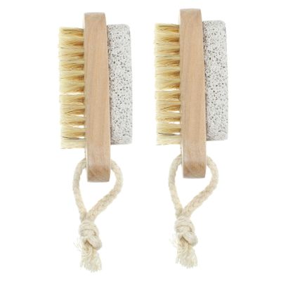 FOMIYES 2pcs Body Scrubber Brush Pumice Stone Foot Scrubbers for Shower Nail Brush Bathing