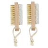 FOMIYES 2pcs Body Scrubber Brush Pumice Stone Foot Scrubbers for Shower Nail Brush Bathing view 1