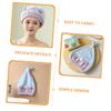 Beatifufu Women Fleece Hair Drying Cap Quick Drying Towel for Hair Types Cute Floral Design Lightweight and Travel-friendly view 3