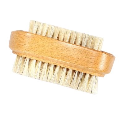 Healeved Double-sided Nail Cleaning Brush with Fine Bristles for Cuticles and Under-nail Dirt Removal Comfortable to Hold for Manicure and Exfoliating Hands and Feet Random Color Design