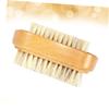 Healeved Double-sided Nail Cleaning Brush with Fine Bristles for Cuticles and Under-nail Dirt Removal Comfortable to Hold for Manicure and Exfoliating Hands and Feet Random Color Design view 4