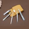 LOVULIFE Nail Clippers Set Durable Portable Nail Clippers Beauty Manicure Built-in Nail File Personal Care Set Mini 6 Piece Set Yellow view 4