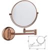 PLKXSEYUJ Makeup Mirror 8inch TwoSided Swivel Wall Mounted Mirror Extending Folding Bathroom Shaving Cosmetic Make Up Mirror (Color : #3) view 2