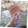 SHERCHPRY 2pcs Comfortable Cotton Sleep Hats for Women Elastic Wide Brim Bonnets for Home Use Lightweight and Practical Chemo Caps view 2