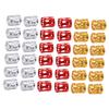 Beatifufu 300pcs Aluminum Dreadlocks Hair Cuffs Filigree Tube Braiding Beads Silver Red Decorative Hair Accessories for Stylish Braids for Festivals and Parties view 1