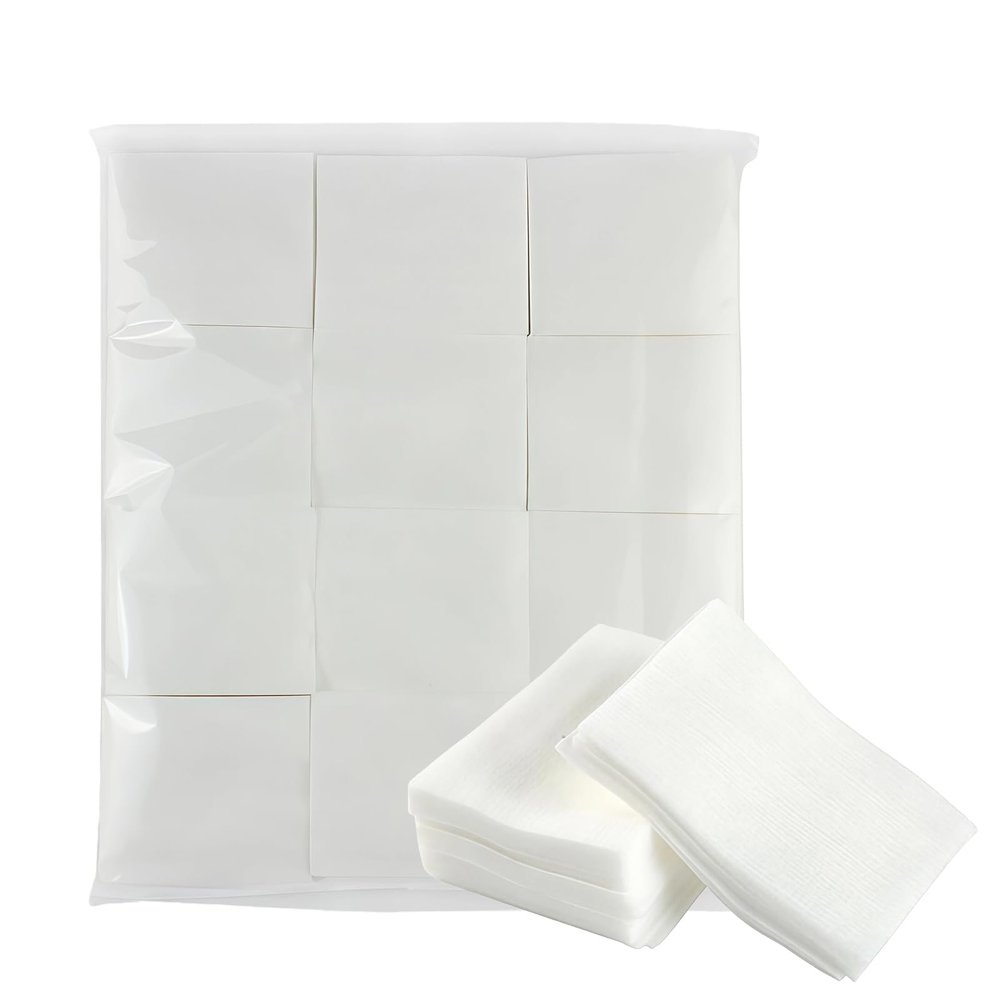 1200PCS Cotton Pads Makeup Remover Pad Soft & Lint-Free Square Facial Cleaning Wipes for Face, Eye and Nail Care