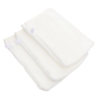 Healeved 3pcs Facial Cleaning Gloves Reusable Makeup Remover Mitts for Effortless Makeup Removal and Daily Cleansing Microfiber Shower Gloves White