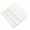 Healeved 3pcs Facial Cleaning Gloves Reusable Makeup Remover Mitts for Effortless Makeup Removal and Daily Cleansing Microfiber Shower Gloves White view 1