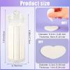 120pcs Facial Sponges, Compressed Facial Sponges with Container Heart Shape Face Sponges Sponge Pads for Face Cleaning Removing Makeup Exfoliating (White) view 2