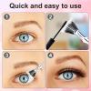 3pcs Mascara Fan Brush, Folding Angle Scalloped Lash Brush Eyelash Eyebrow Brush Fan Shaped Eyelash Brush Lash Wand Brushes Eyelash Comb Separator for Makeup Tools view 4