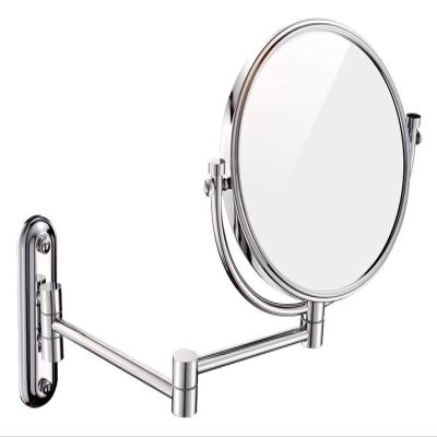 IJPDXOLBQ Wall-Mounted Makeup Mirror 360Rotating Function Chrome Extendable Swivel Mirror 6 Inch Makeup Mirror Bathroom Metal