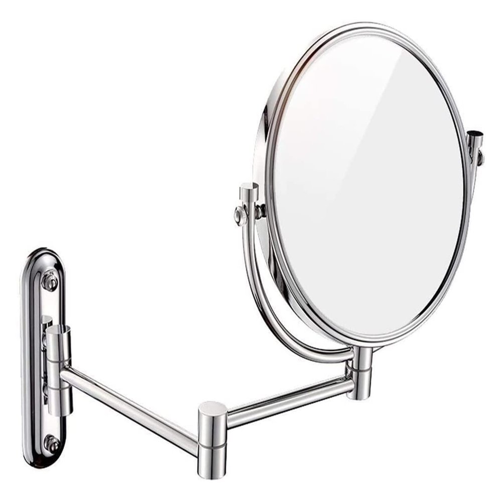 IJPDXOLBQ Wall-Mounted Makeup Mirror 360Rotating Function Chrome Extendable Swivel Mirror 6 Inch Makeup Mirror Bathroom Metal