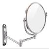IJPDXOLBQ Wall-Mounted Makeup Mirror 360Rotating Function Chrome Extendable Swivel Mirror 6 Inch Makeup Mirror Bathroom Metal view 1