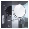 IJPDXOLBQ Wall-Mounted Makeup Mirror 360Rotating Function Chrome Extendable Swivel Mirror 6 Inch Makeup Mirror Bathroom Metal view 2