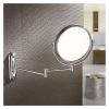 IJPDXOLBQ Wall-Mounted Makeup Mirror 360Rotating Function Chrome Extendable Swivel Mirror 6 Inch Makeup Mirror Bathroom Metal view 3