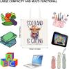 WCGXKO Highland Cow Scottish Tote Bag - Scotland Travel Gift (Scotland Calling) view 2