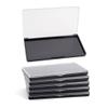 AJLTPA Magnetic Makeup Palette with Frosted Clear Top, 5 Pack Empty Eyeshadow Palettes depots Travel Storage Box for DIY Cosmetics Bronzer Highlights Powder (Small Palette - 5.5" x 3.1") view 1