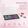 AJLTPA Magnetic Makeup Palette with Frosted Clear Top, 5 Pack Empty Eyeshadow Palettes depots Travel Storage Box for DIY Cosmetics Bronzer Highlights Powder (Small Palette - 5.5" x 3.1") view 3