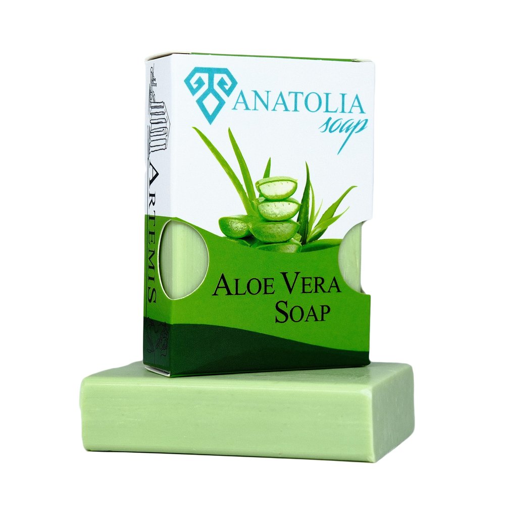 Anatolia Soap Aloe Vera Soap Natural & Organic, Gentle Care for Body and Face, Unisex, 3.5 oz (1 PACK)
