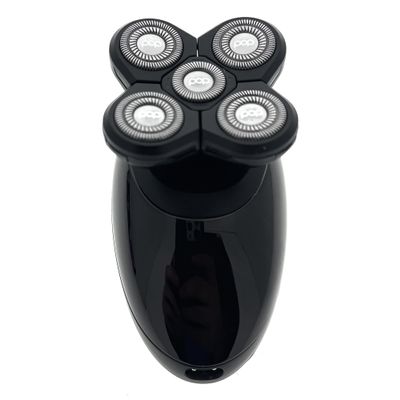 Pop Sonic 5-Head Electric Shaver Kit - Unisex (Black) Shaver for Face, Head & Body - Smooth, Waterproof USB Rechargeable Trimmer with 360-Degree Precision Cut Heads for Men & Women