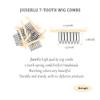 100 Pieces Wig Combs Wig Clips Wig Combs to Secure Wig 7-teeth Wig Accessories Tools For Making Wig Caps Wig Comb (Beige,100 Pcs)) view 2