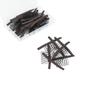 100 Pieces Wig Combs Wig Clips Wig Combs to Secure Wig 7-teeth Wig Accessories Tools For Making Wig Caps Wig Comb (Brown,100 Pcs) view 1