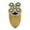 Pop Sonic 5-Head Electric Shaver Kit - Unisex (Gold) Shaver for Face, Head & Body - Smooth, Waterproof USB Rechargeable Trimmer with 360-Degree Precision Cut Heads for Men & Women view 1