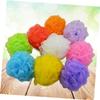 Healeved 8pcs Exfoliating Bath Balls with Hanging Rope Soft Mesh Shower Sponges for Gentle Cleansing and Skin Care Mixed Colors Each view 2