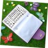 Nail Stamping Plate Organizer Bag with Snap Closure Purple Leather view 3