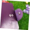 Nail Stamping Plate Organizer Bag with Snap Closure Purple Leather view 4