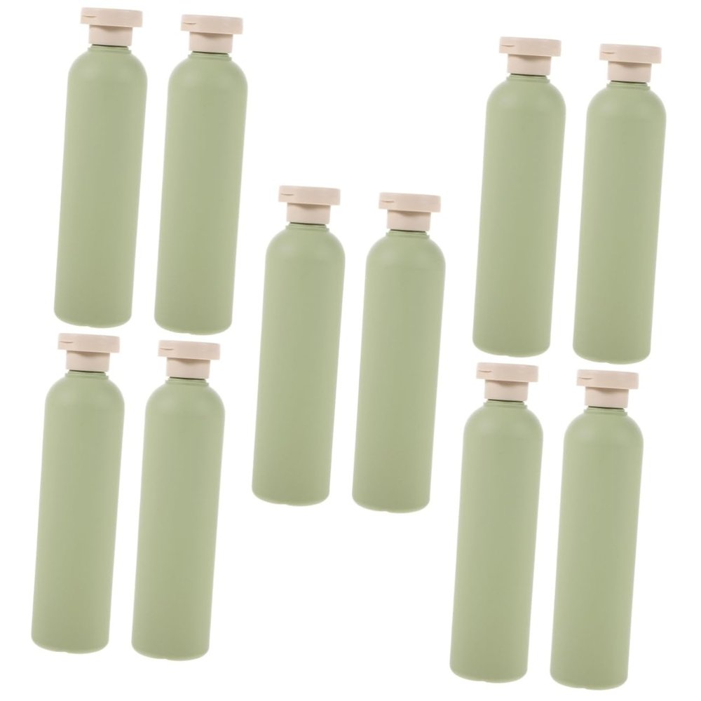 10 Pcs Shower Gel Bottle Shampoo Travel Container Refillable Toiletry Tubes Body Wash Dispenser Squeeze Bottles for Shampoo Toiletries Containers Cream Accessories Clamshell Pp