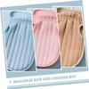 Outanaya 3-piece Bath Towel Set Face Scrubber Exfoliator Double-sided Shower Mitt Bath Mitts Adult Exfoliating Cleaning view 2