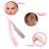 Outanaya Eyebrow Trimmer Kit Stainless Steel Facial Razor for Women Grooming with Blades for Safe Eyebrow Shaping Portable and Lightweight Makeup Tool view 4