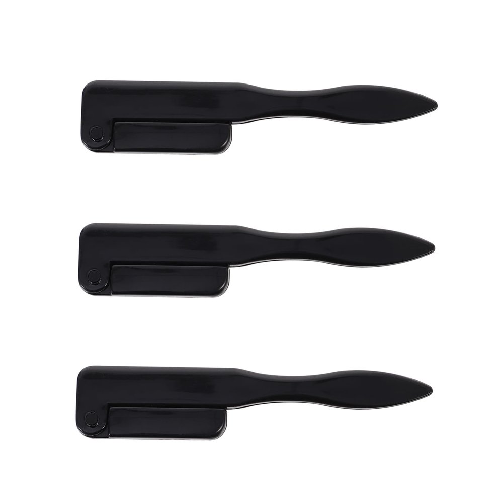 Outanaya 3pcs Mini Eyebrow Comb and Eyelash Brush Ergonomic Portable Cosmetic Tool for Precise Grooming and Separation of Lashes and Brows for Everyday Makeup Use