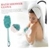 Outanaya 4pcs Handle Bath Scrubber Soft Exfoliating Body Puff Brushes for Relaxing Shower for Back Cleaning and Skin Massage view 4