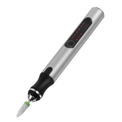 Healeved USB Rechargeable Electric Nail Grinder with Adjustable 3-Speed Settings Portable Cordless Engraving Pen for DIY Nail Art Jewelry Polishing and Craft Engraving