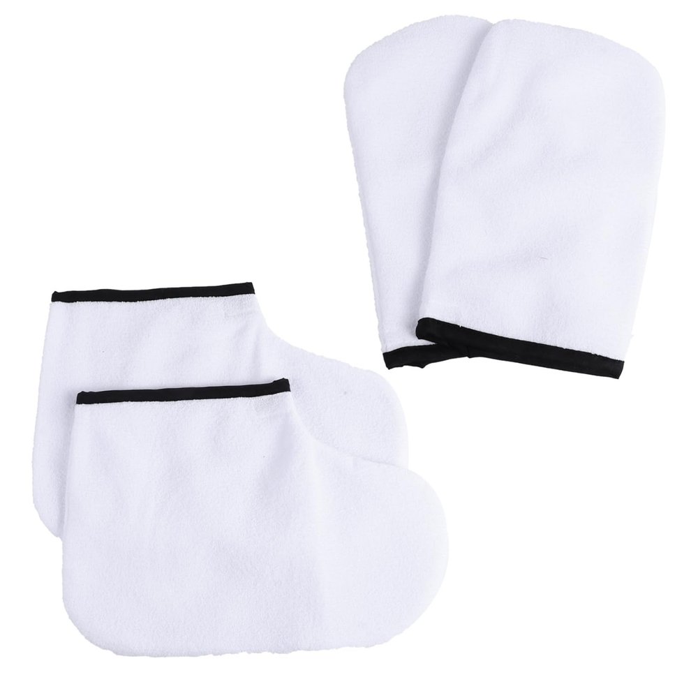 Healeved Paraffin Wax Therapy Booties Hot Wax for Hands Foot Care Tool Nourishing Mitts for