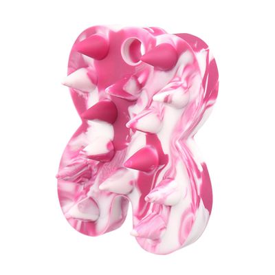 NOLITOY Silicone Exfoliating Body Scrubber Scalp for Daily Use Flexible Bath Brush for Hair Cleaning Rose Design for Loved