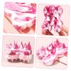 NOLITOY Silicone Exfoliating Body Scrubber Scalp for Daily Use Flexible Bath Brush for Hair Cleaning Rose Design for Loved view 4