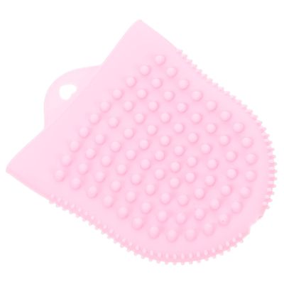 Healeved Cleansing Brush Soft Silicone Facial Exfoliator for Deep Cleaning Gentle Face Scrubber Tool for Women Portable and Lightweight Makeup Removal Brush Pink