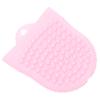 Healeved Cleansing Brush Soft Silicone Facial Exfoliator for Deep Cleaning Gentle Face Scrubber Tool for Women Portable and Lightweight Makeup Removal Brush Pink view 1