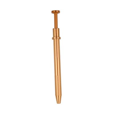 FRCOLOR Stainless Steel Prong Gripper Tool for Body Piercing Durable Bead Holder with Anti-skid Handle Precision Pickup for Jewelry Beads Gold Finish