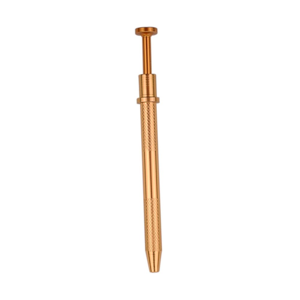FRCOLOR Stainless Steel Prong Gripper Tool for Body Piercing Durable Bead Holder with Anti-skid Handle Precision Pickup for Jewelry Beads Gold Finish