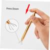 FRCOLOR Stainless Steel Prong Gripper Tool for Body Piercing Durable Bead Holder with Anti-skid Handle Precision Pickup for Jewelry Beads Gold Finish view 2