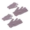 Healeved 2pair Exfoliating Bath Gloves Purple Five-finger Scrub Mitts for Body Care for Men and Women Easy to Clean and Use Soap Shower Gels view 1