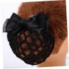Didiseaon 2pcs Bow Hair Bun Covers Net Clips Stylish Hair Accessories for and Stewardesses and Adding Elegance view 4