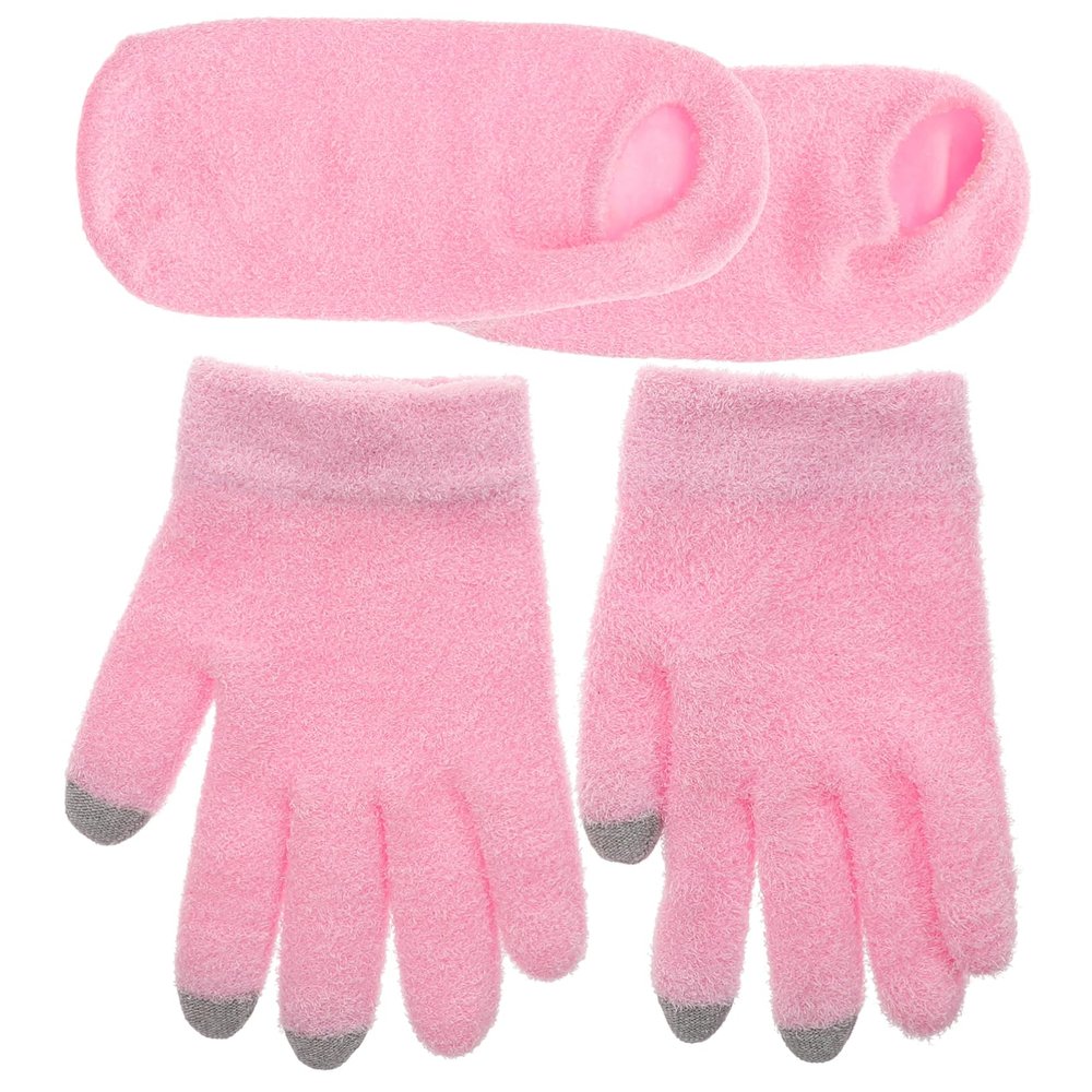 Healeved 4pcs Gel Moisturizing Spa Gloves Socks for Women Intensive Hydration Treatment for Dry Skin for Hand Foot Care Special Occasions