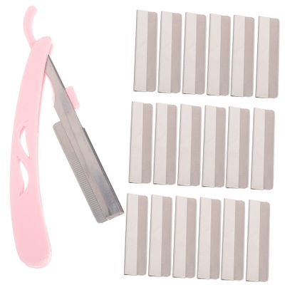 Didiseaon 1set Stainless Steel Eyebrow Trimmer Kit Replacement Blades Assorted Makeup Tool for Precise Facial Hair Removal Lightweight Travel-Friendly Design
