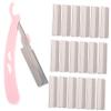 Didiseaon 1set Stainless Steel Eyebrow Trimmer Kit Replacement Blades Assorted Makeup Tool for Precise Facial Hair Removal Lightweight Travel-Friendly Design view 1