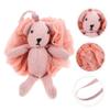 Outanaya 1pc Cartoon Animal Shower Ball Soft Mesh Bath Pouf for Exfoliating Scrub Fun Bath Sponge for Relaxing Showers for Boys and Girls and Adults Pink view 2